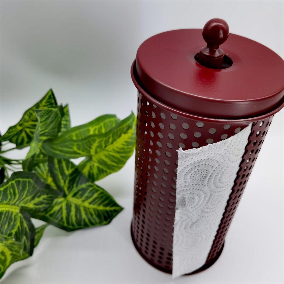 The Mia Havlu Peçetelik 30 x 14 Cm -Bordo KRN0011