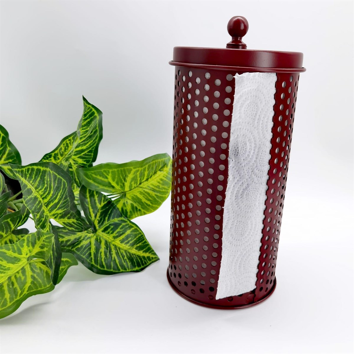 The Mia Havlu Peçetelik 30 x 14 Cm -Bordo KRN0011