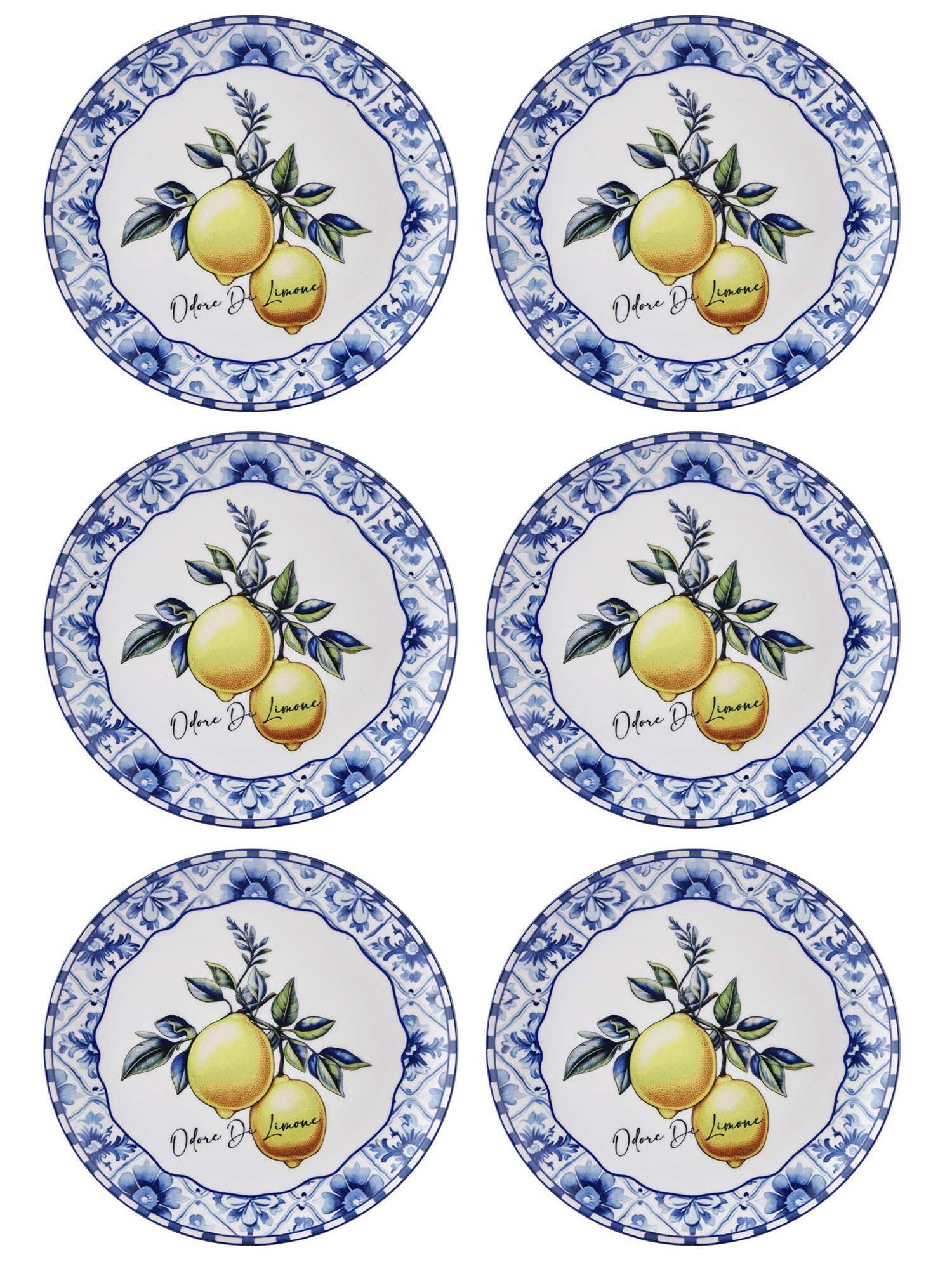 The Mia Odore Di Limone Servis Tabağı 6lı Set 26 cm ODL003