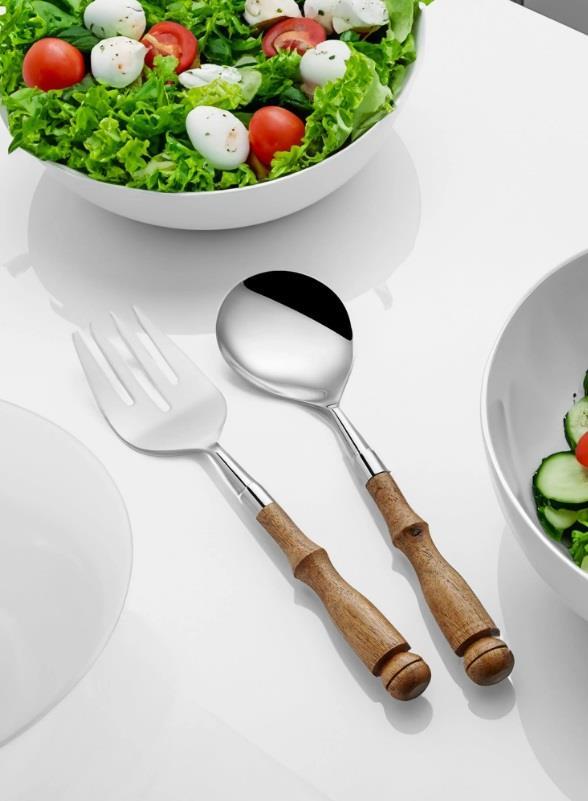 The Mia Woody Salata Servis Takımı 2 Parça CKB0176