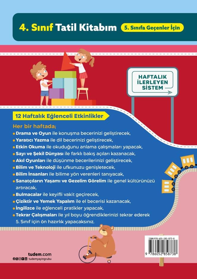 tudem egitim4. Sınıf Tatil Kitabım