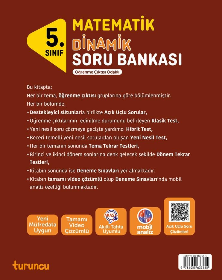 tudem egitim5. Sınıf Dinamik Matematik Soru Bankası