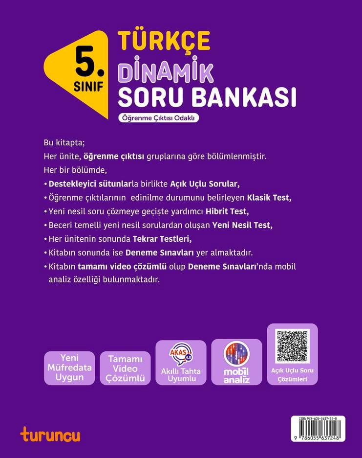 tudem egitim5. Sınıf Türkçe Dinamik Soru Bankası