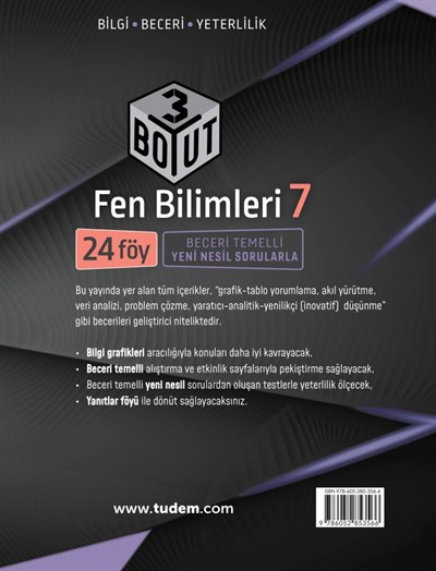 7. Sınıf Fen Bilimleri 3 Boyut