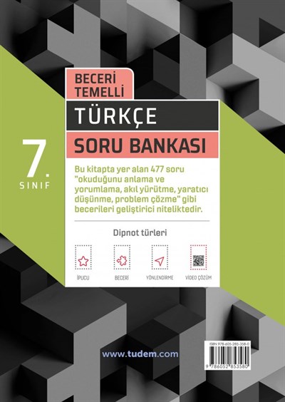 7. Sınıf Türkçe Beceri Temelli Soru Bankası