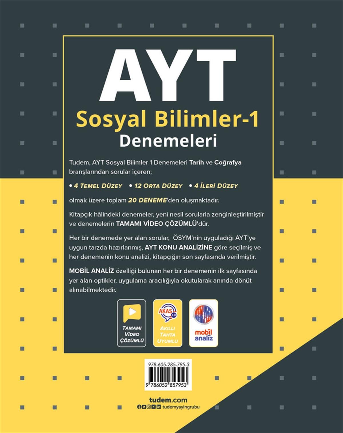 tudem egitimAYT Sosyal Bilimler-1 Denemeleri