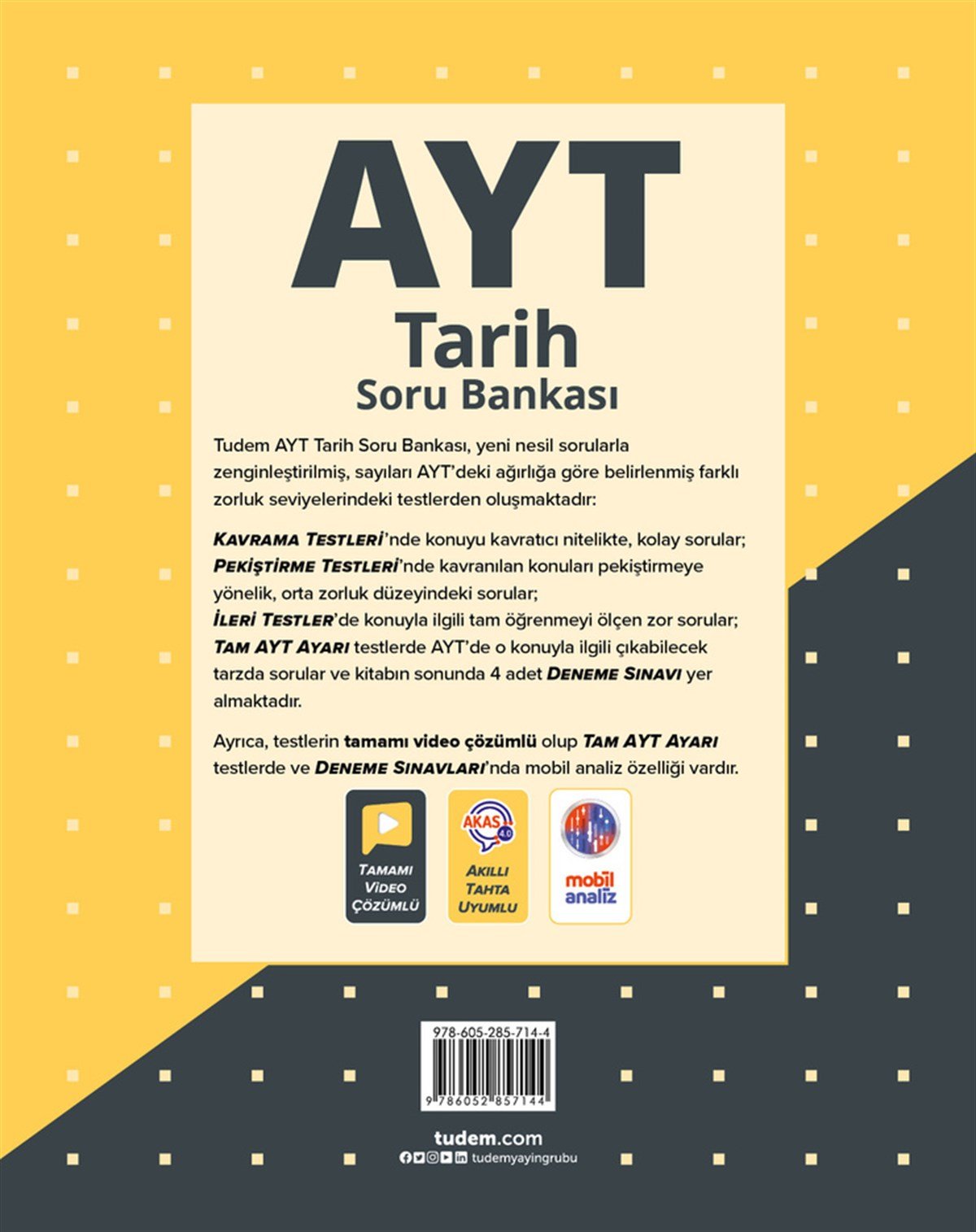 tudem egitimAYT Tarih Soru Bankası