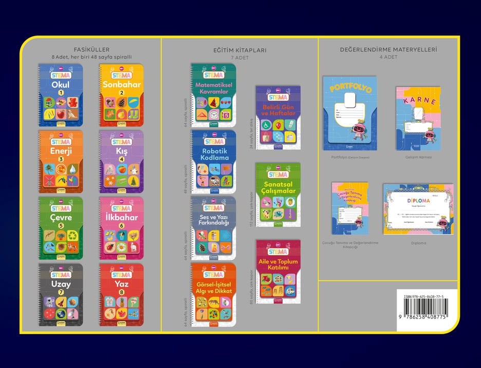 tudem egitimSTEMA 60+ Erken Öğrenme Seti - ÖĞRENCİ