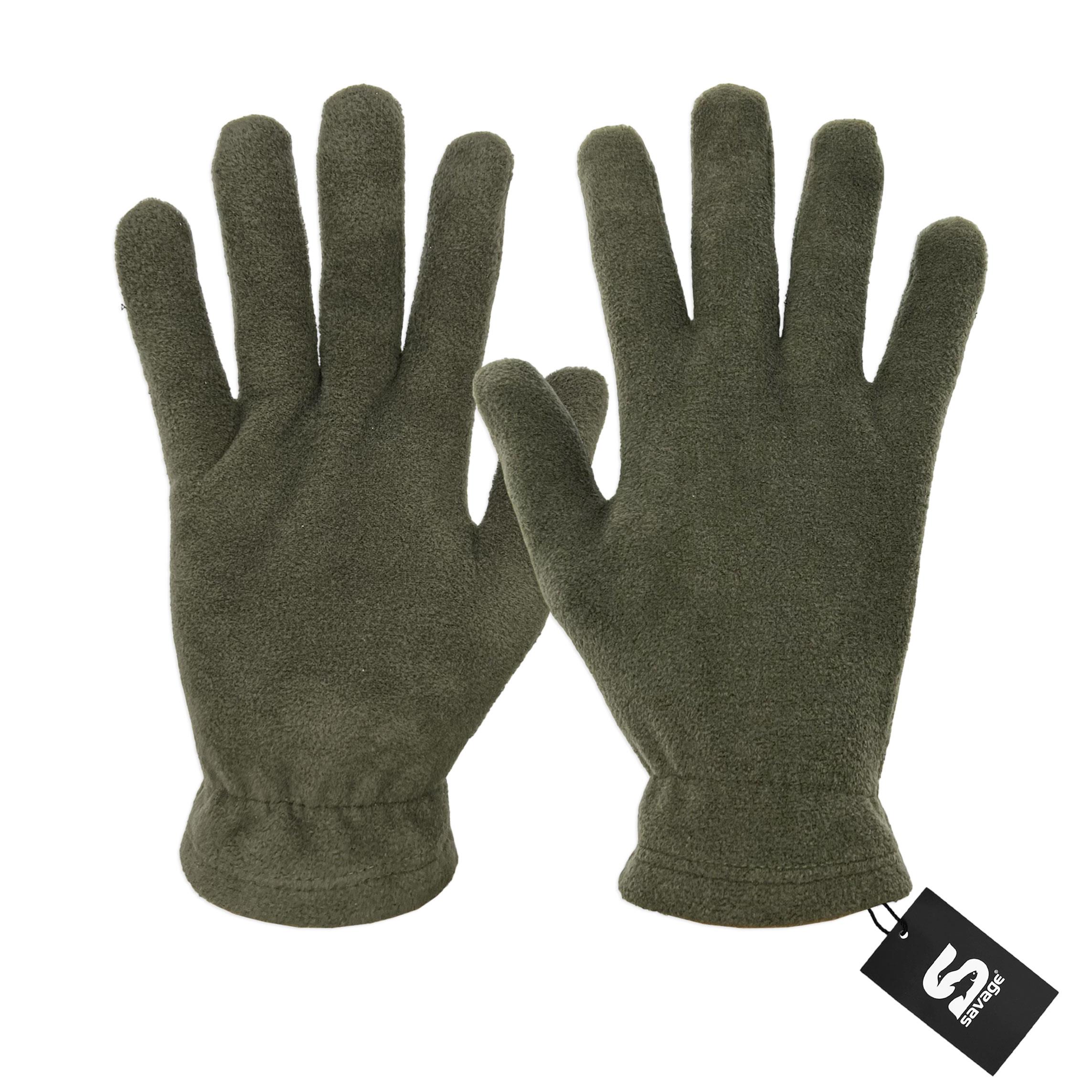 3'lü Kışlık Set Polar Bere, Eldiven, Boyunluk - Warm - Haki