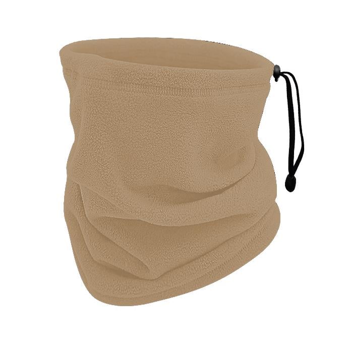 3'lü Kışlık Set Polar Bere, Eldiven, Boyunluk - Warm - Kum