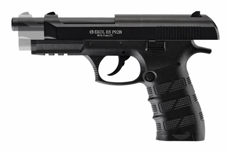 EKOL S P92B Polimer Siyah Blowback'li Havalı Tabanca