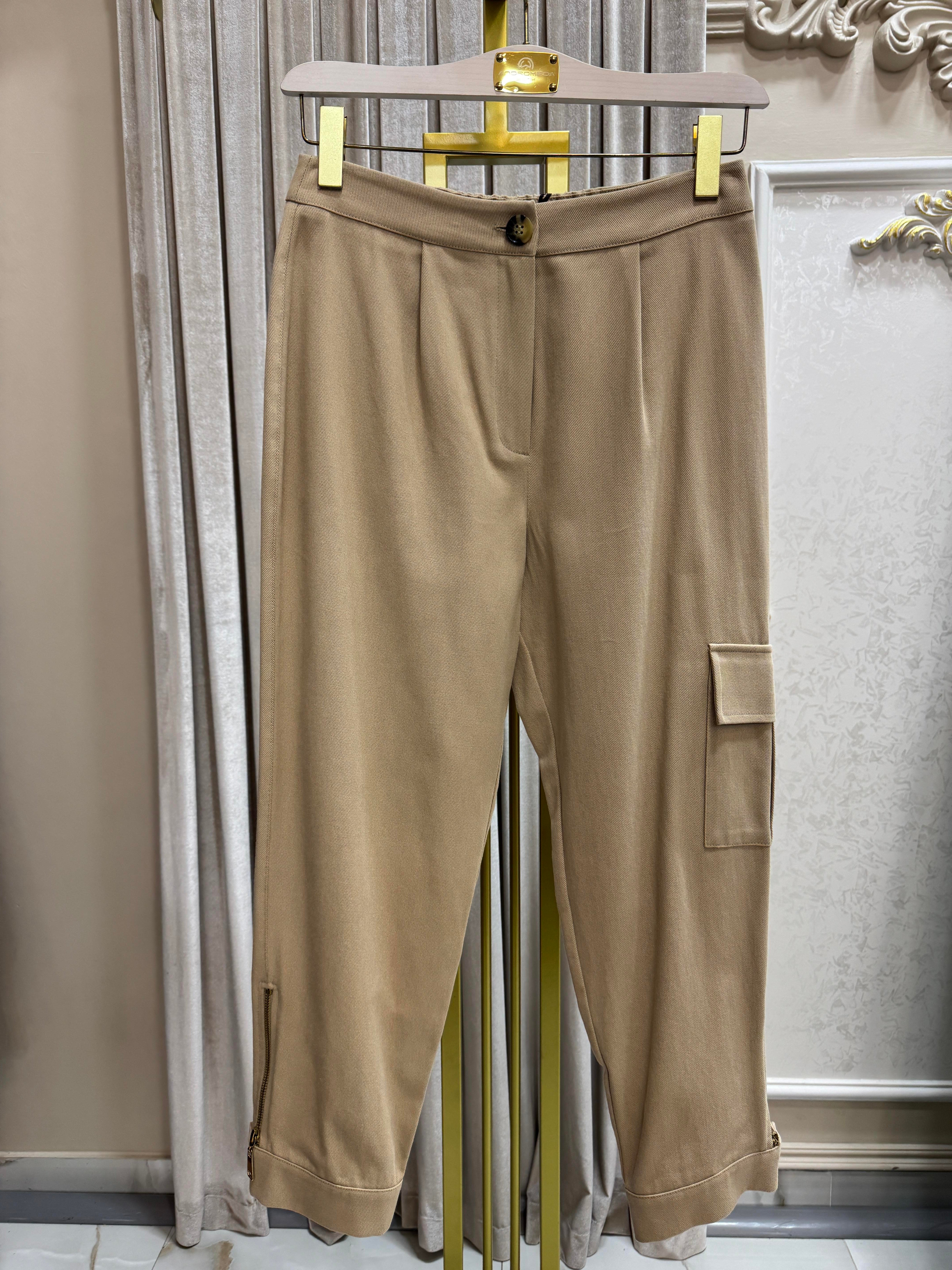 GABARDİN BEJ PANTOLON