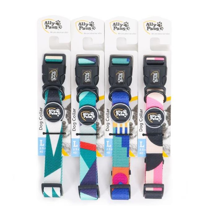 Allypaws Dog Collar Large Çek Renkli Ve Desenli Köpek Boyun Tasması 2,5Cm*40-60