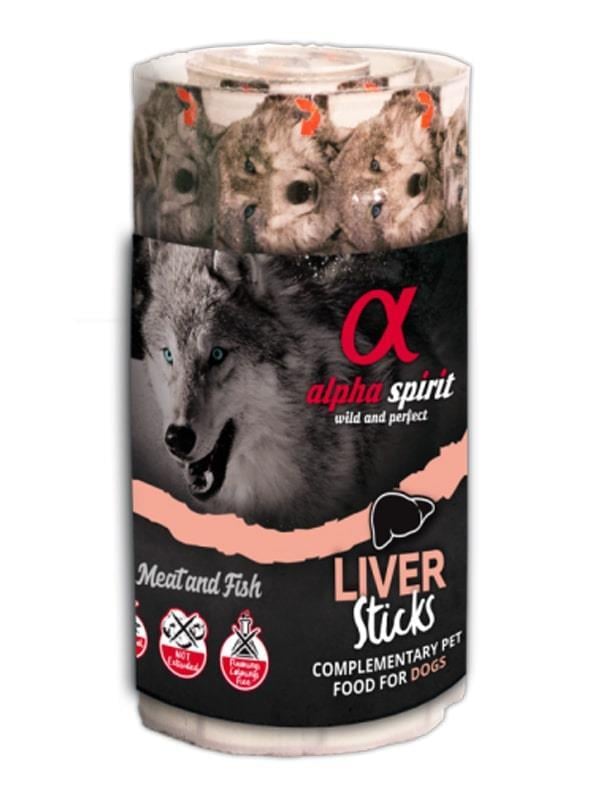 Alpha Spirit Doğal Atıştırmalık Köpek Ödülü Ciğerli 16x10 gr