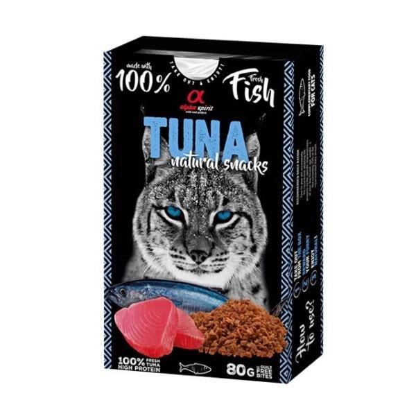 Alpha Spirit Doğal Atşıtırmalık Kedi Ödül Maması Ton Balıklı 80 gr