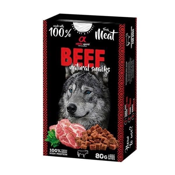 Alpha Spirit Doğal Atşıtırmalık Köpek Ödül Maması Biftekli 80 gr