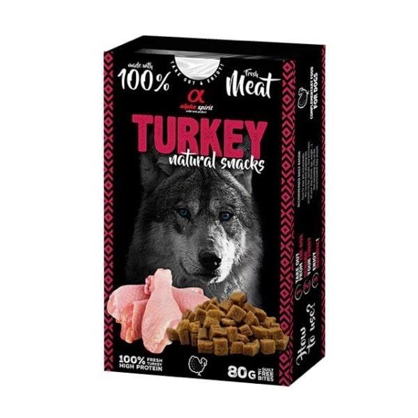 Alpha Spirit Doğal Atşıtırmalık Köpek Ödül Maması Hindili 80 Gr