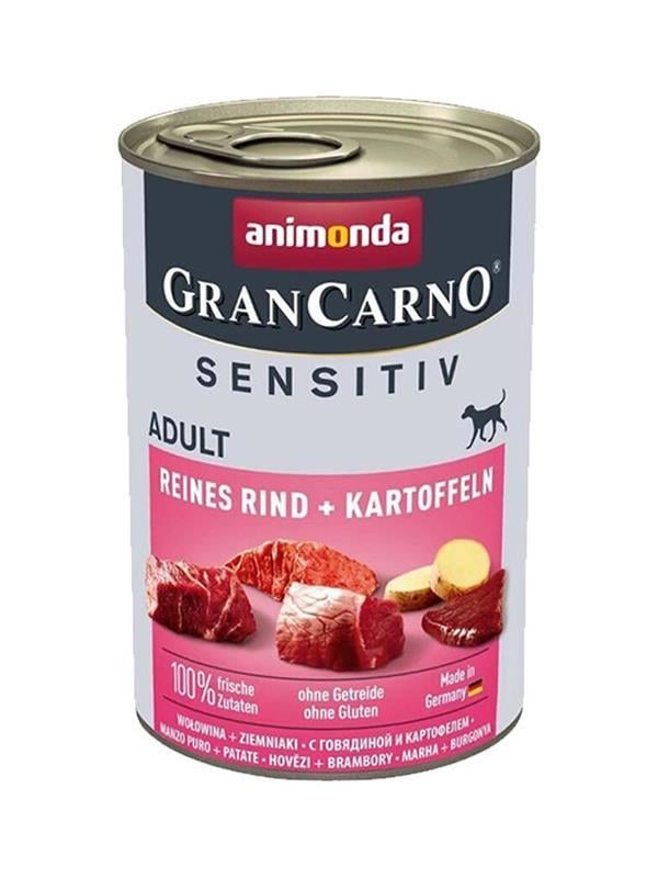Animonda GranCarno Sensitive Pure Sığır Etli ve Patatesli Yetişkin Köpek Konservesi 400 gr