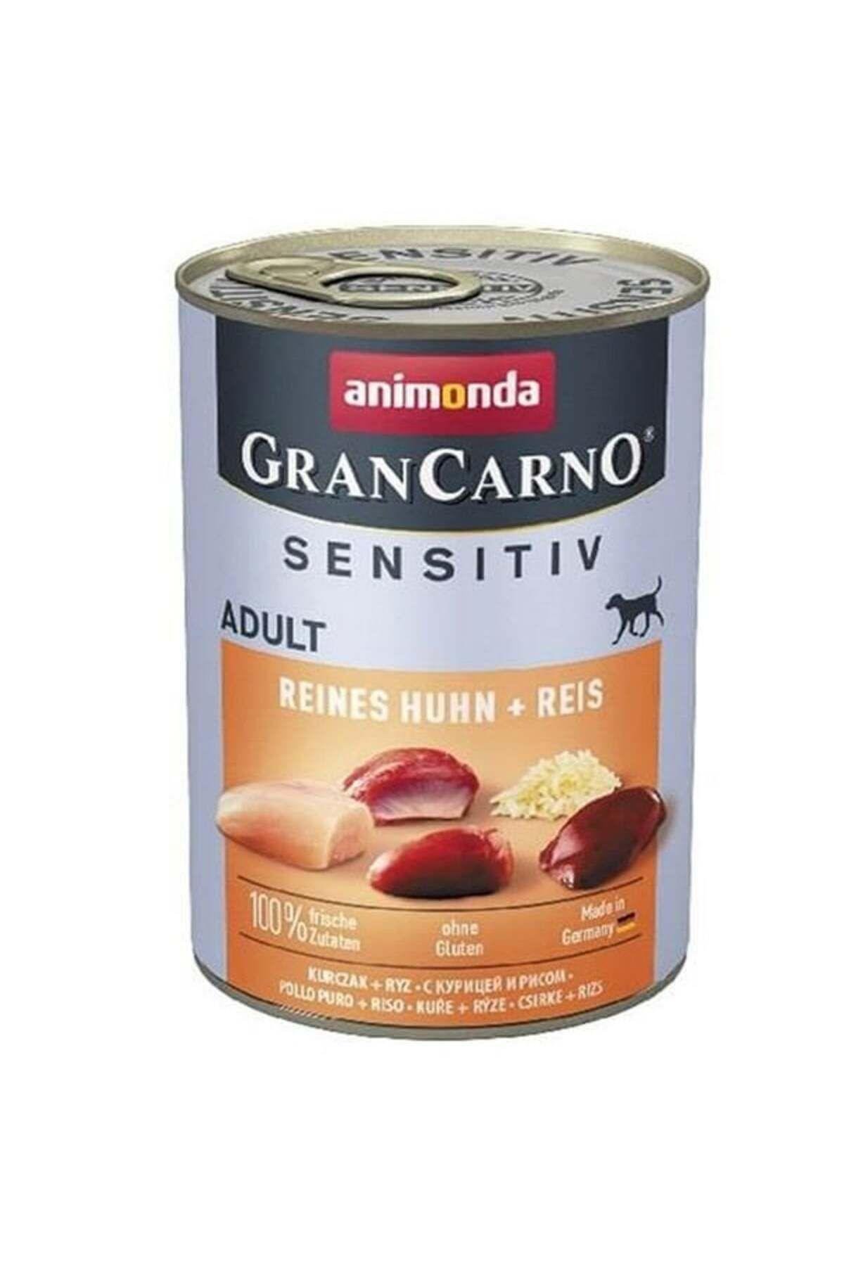 Animonda GranCarno Sensitive Tavuklu Ve Pirinçli Yetişkin Köpek Konservesi 400 gr