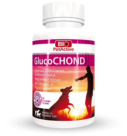 Bio PetActive Glucochond Kedi ve Köpekler için Eklem Güçlendirici 60 Tablet