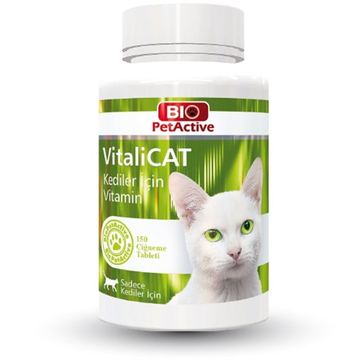 Bio PetActive Vitalicat Kediler İçin Multivitamin Tablet 150 adet