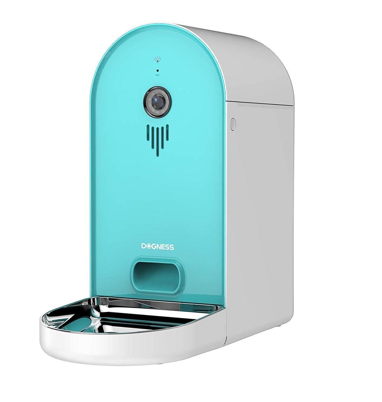 Dogness Smart Cam Feeder Wifi Hd Kameralı Akıllı Otomatik Kedi Köpek Mama Kabı 6 LT Turkuaz