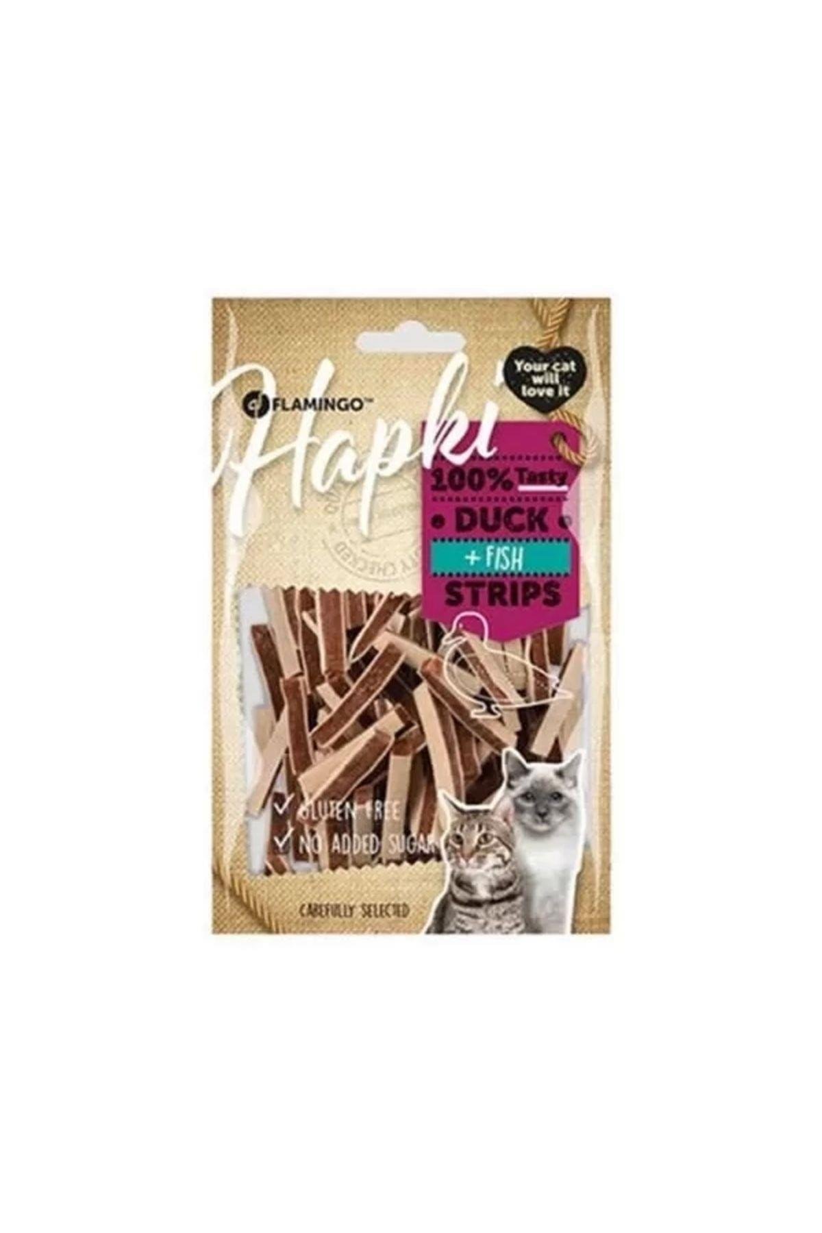 Flamingo Hapki Strips Ördekli Ve Balıklı Kedi Ödül Maması 85 gr