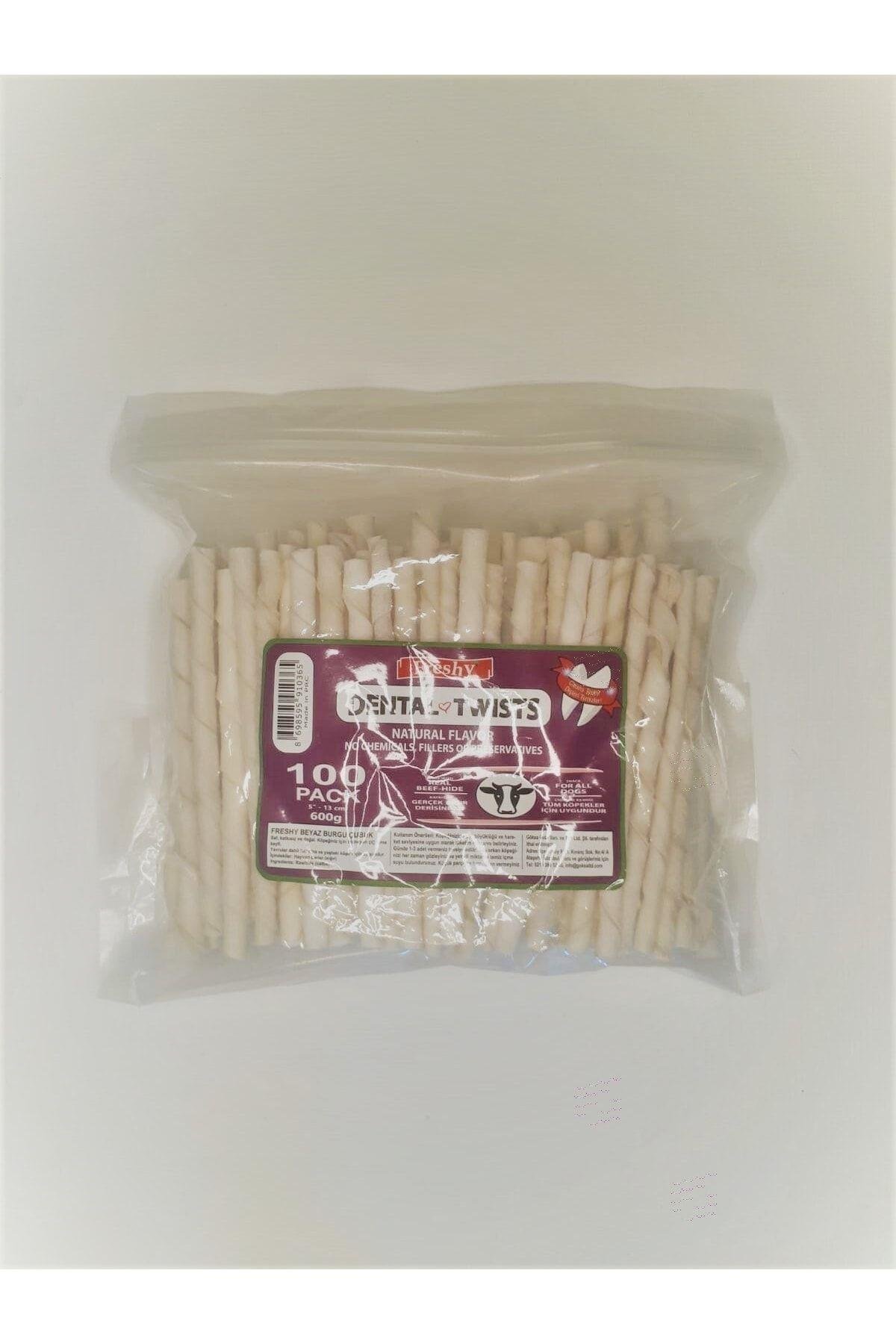 Freshy 100'lü Sütlü Burgu Kemik Köpek Ödülü