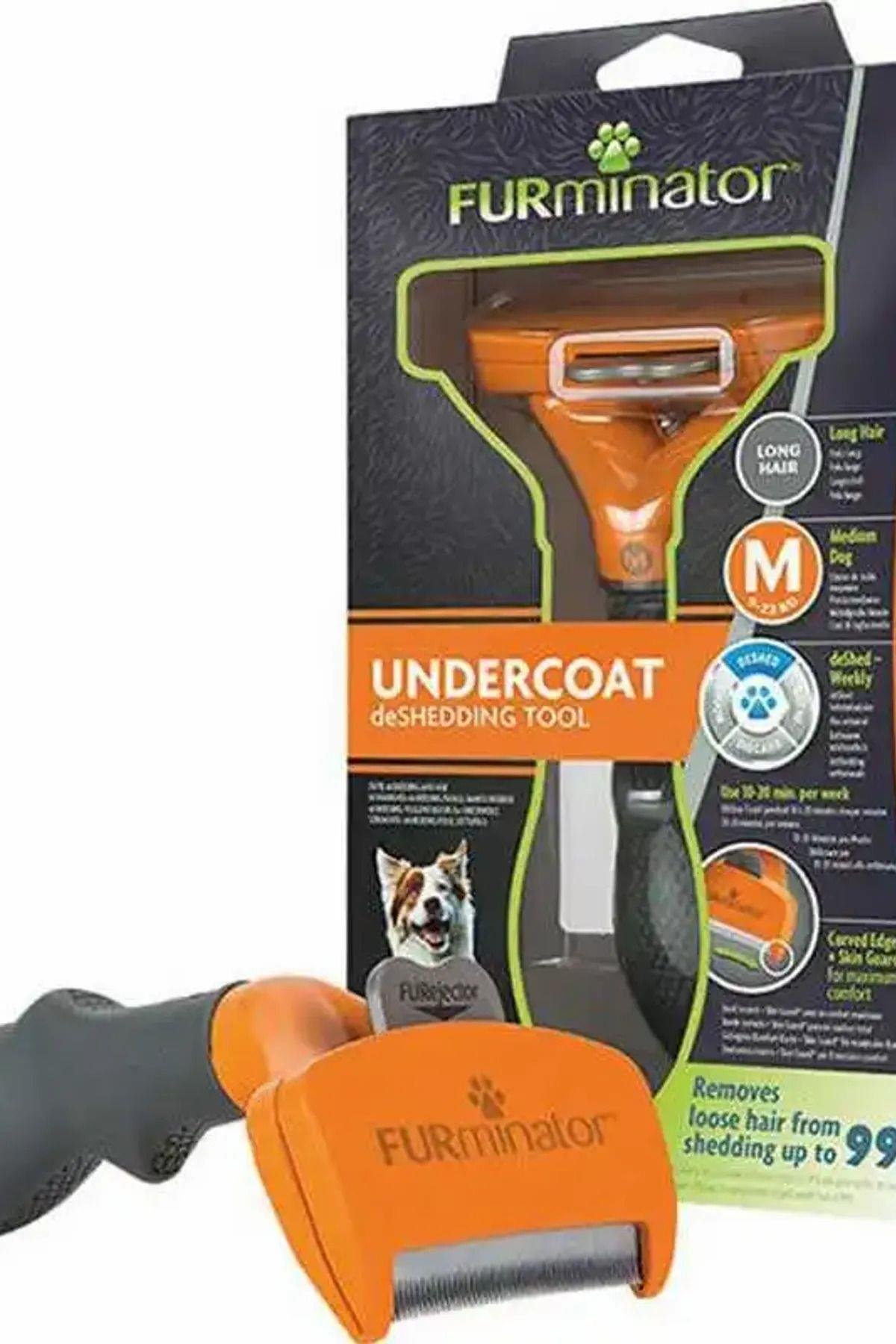 Furminator Uzun Tüylü Köpekler İçin Köpek Tarağı (M)