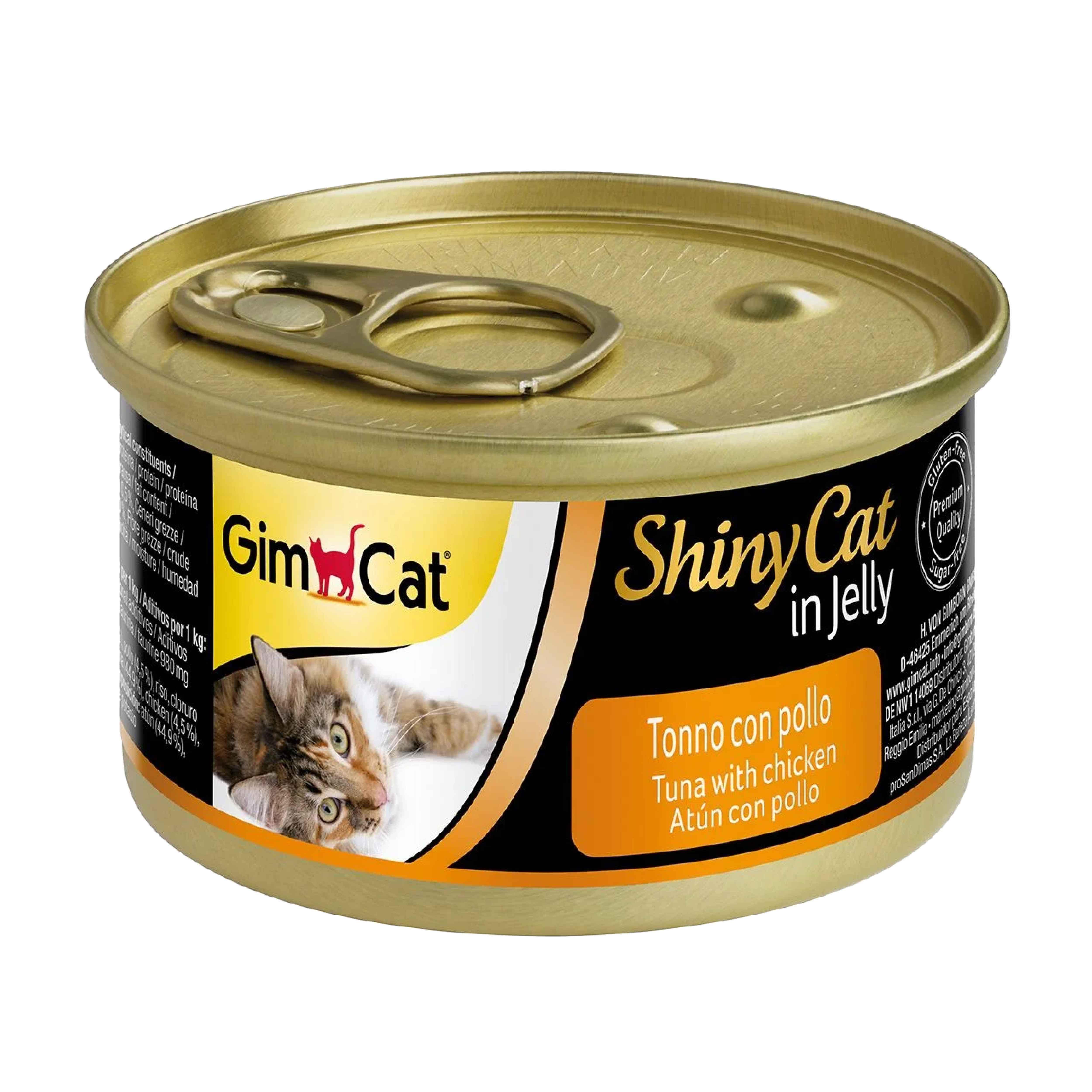 GimCat Shinycat Ton Balıklı ve Tavuklu Kedi Konservesi 70 gr