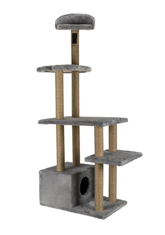 GLİPET Açık Gri Tırmanma Özellikli Tırmalama Ünitesi 60x40x139cm