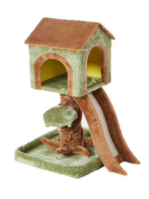 Glipet Albero Tırmalamalı Kedi Ağaç Evi 70x50x74 Cm
