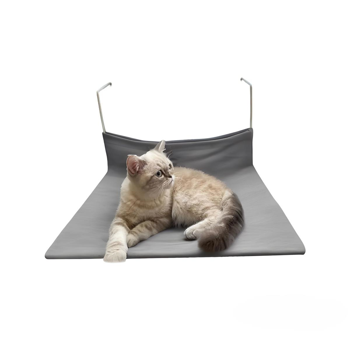 Glipet Askılı Kedi Kalorifer Üstü Yatağı Açık Gri 45x35