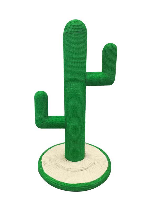 Glipet Çift Kollu Kaktüs Şekilli Tırmala Tahtası 30x30x55 Cm Yeşil