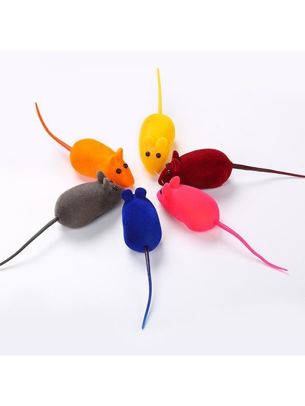 Glipet Fare Figürlü Renkli Kedi Oyuncağı 12.5 Cm  3 lü