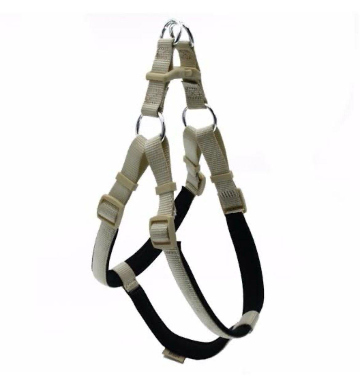 Glipet Köpek Göğüs Tasması Takımı Yumuşak Dokulu Destekli Beyaz Renk L 2 Cm