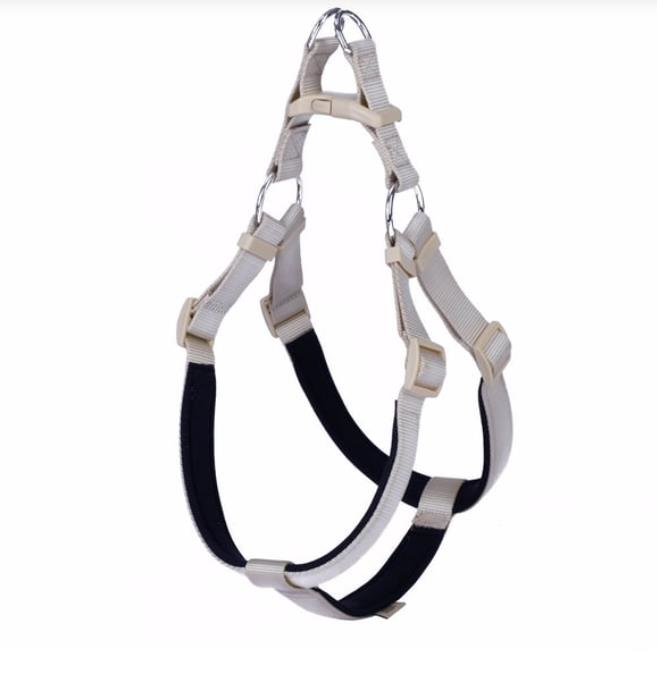 Glipet Köpek Yumuşak Doku Destekli Göğüs Tasması Seti Gri XL Beden 2,5 Cm