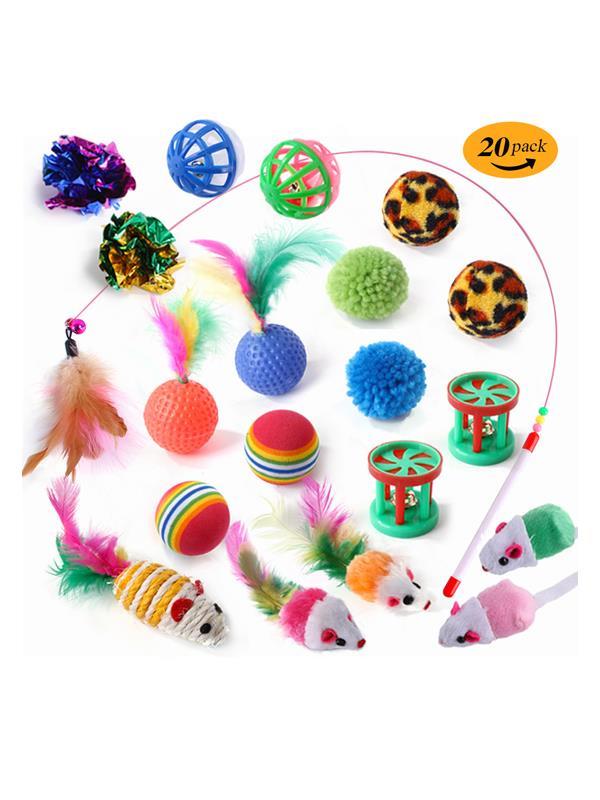 Glipet Oltalı Kedi Oyun Topu Seti 20 Parça