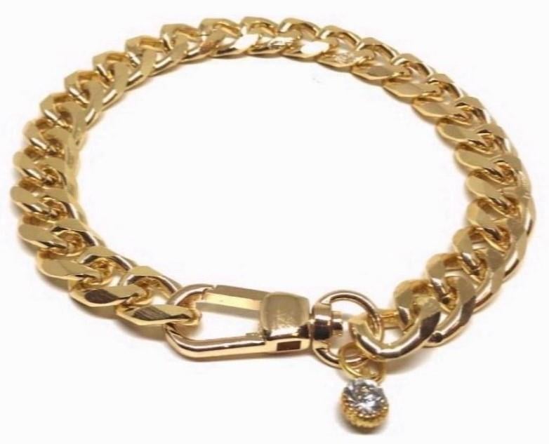 Glipet PetBucks Zincir Kedi Köpek Boyun Tasması 35cm S Gold