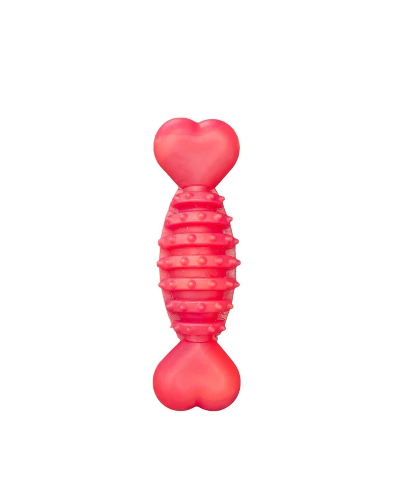 Glipet Plastik Halter Dikenli Kemik Köpek Oyuncağı 12cm Mor