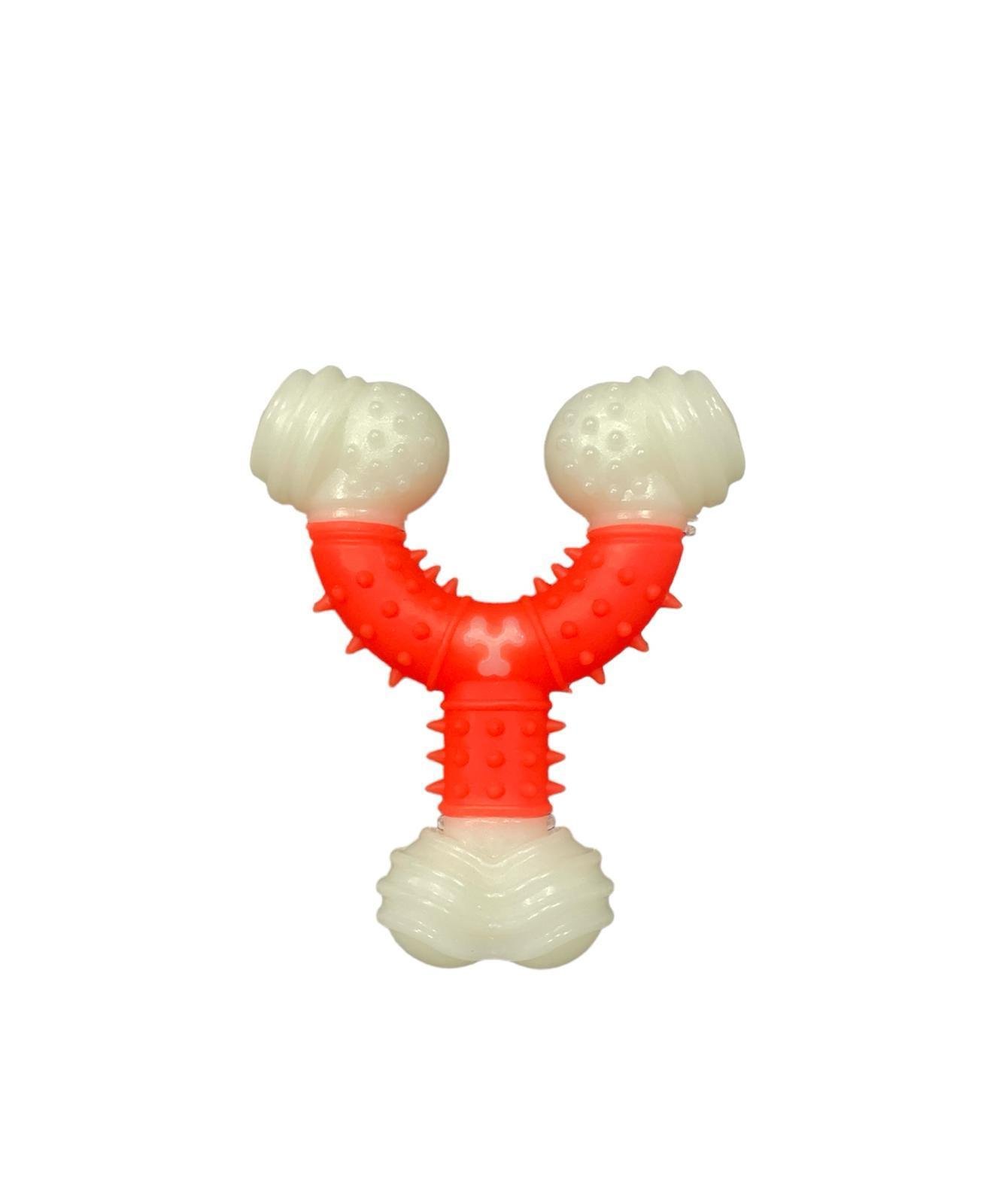 Glipet Y Şekilli Kemik Köpek Oyuncağı 12cm Turuncu