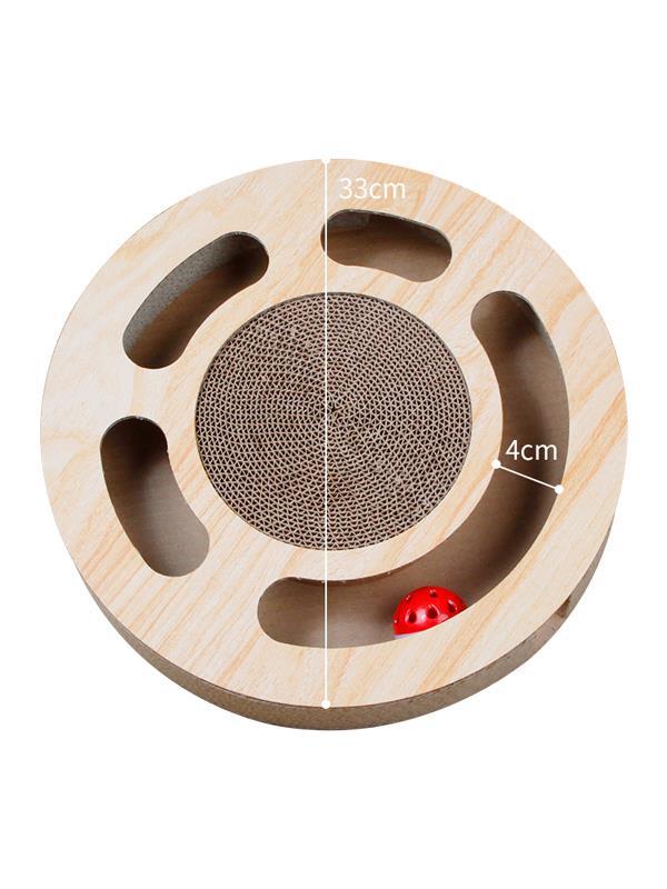 Glipet Yuvarlak Karton Kedi Tırmalama Standı Toplu 33x6 Cm