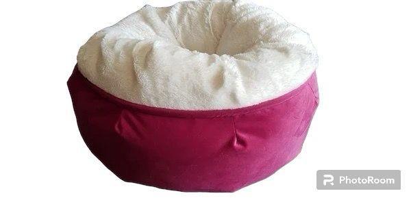 Glipet Yuvarlak Kedi Yatağı Pembe