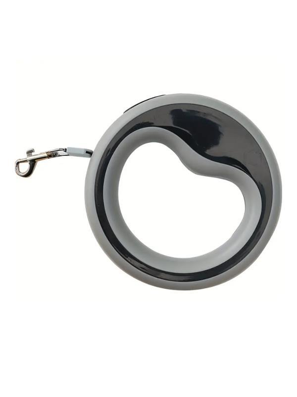 Glipet Yuvarlak Şeritli Otomatik Köpek Gezdirme Tasması 2.5 Metre 20 Kg Siyah