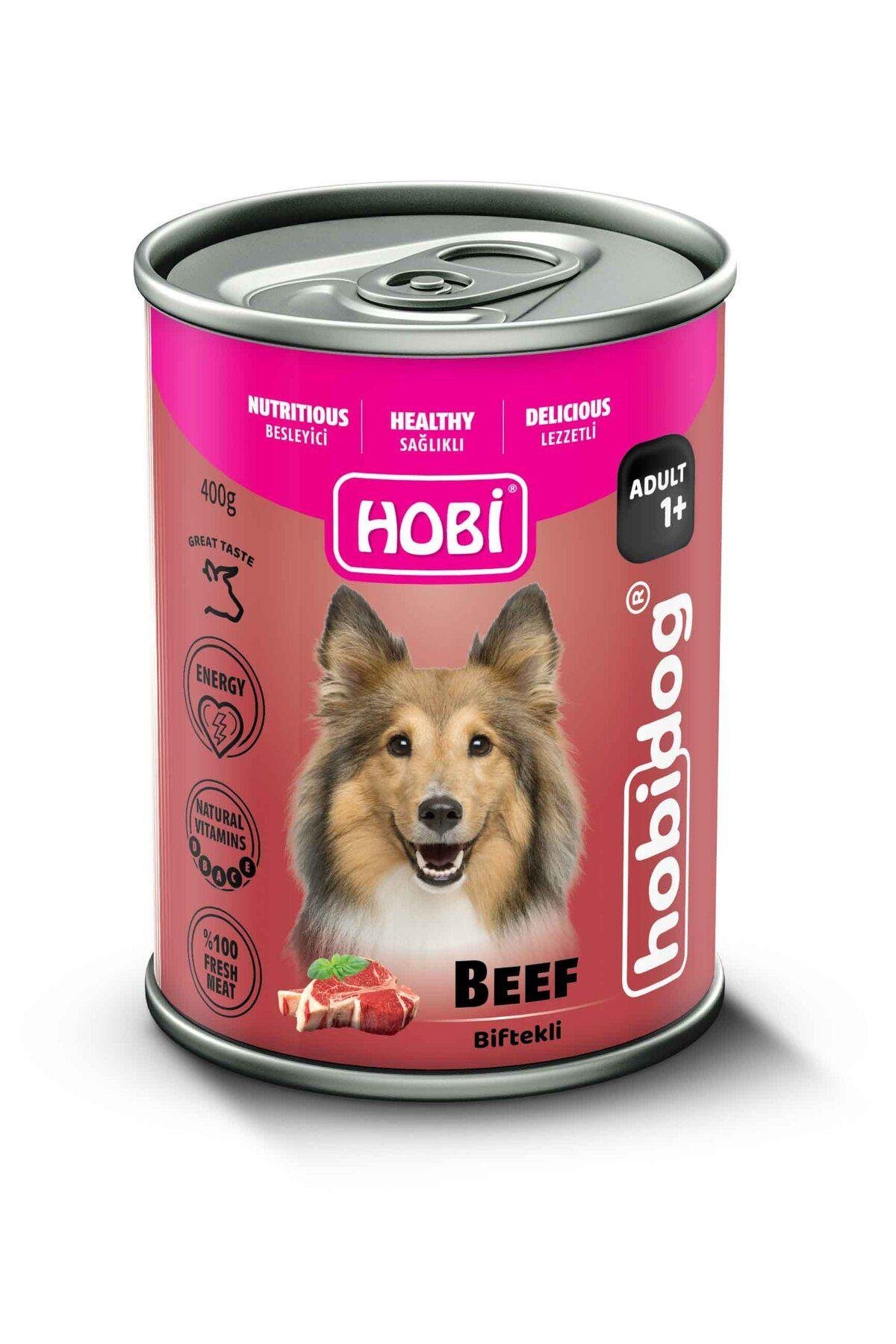 HOBİ Hobidog Biftekli Yetişkin Köpek Konservesi 400g
