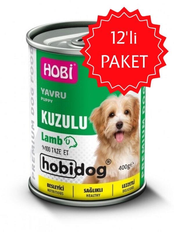 HOBİ Hobidog Kuzu Etli Yavru Köpek Konservesi 400 gr 12'li Paket