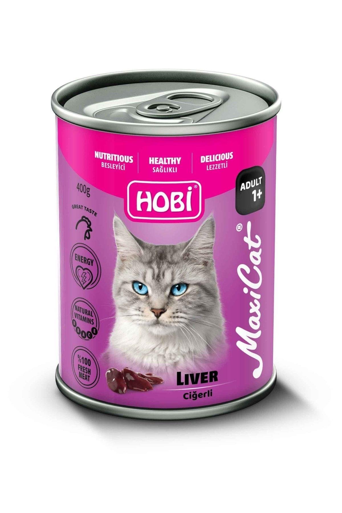 HOBİ Maxicat Ciğerli Kedi Konserve 400 Gr