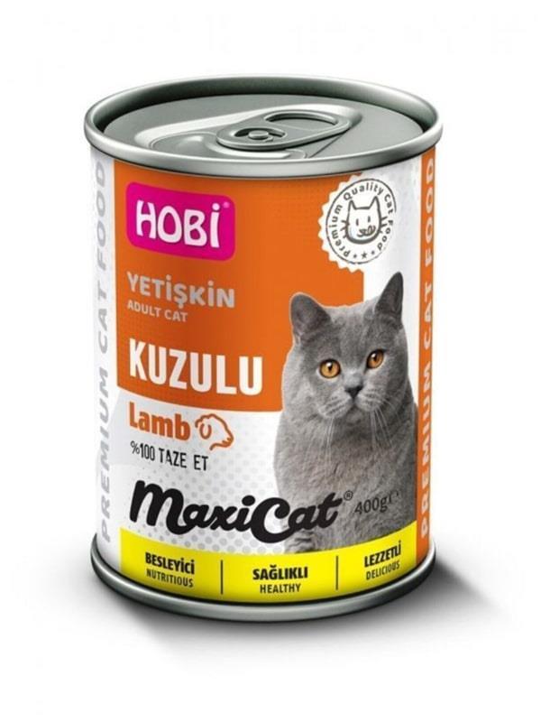 Hobi Maxicat Kuzu Etli Yetişkin Kedi Konservesi 400 gr