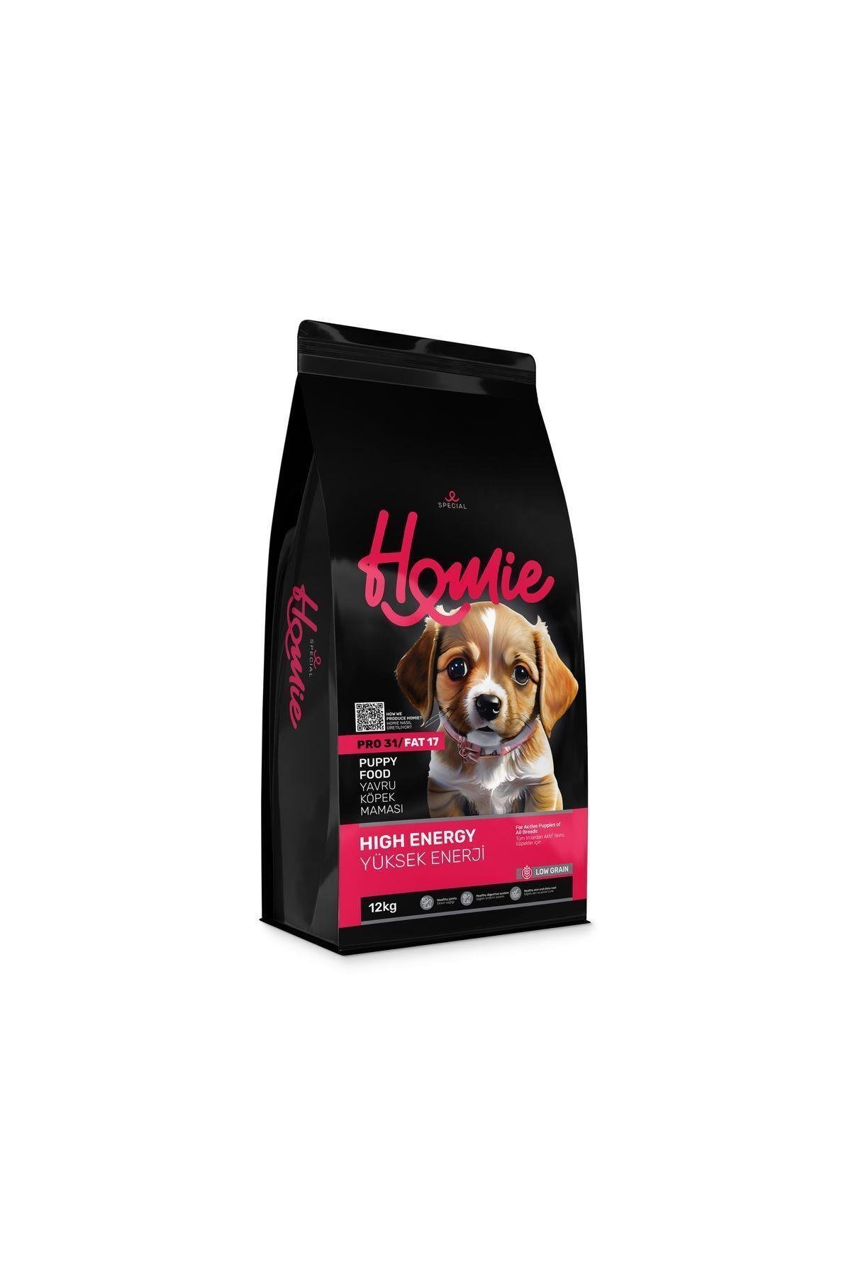 Homie Düşük Tahıllı High Energy Tavuklu Yavru Köpek Maması 12 Kg