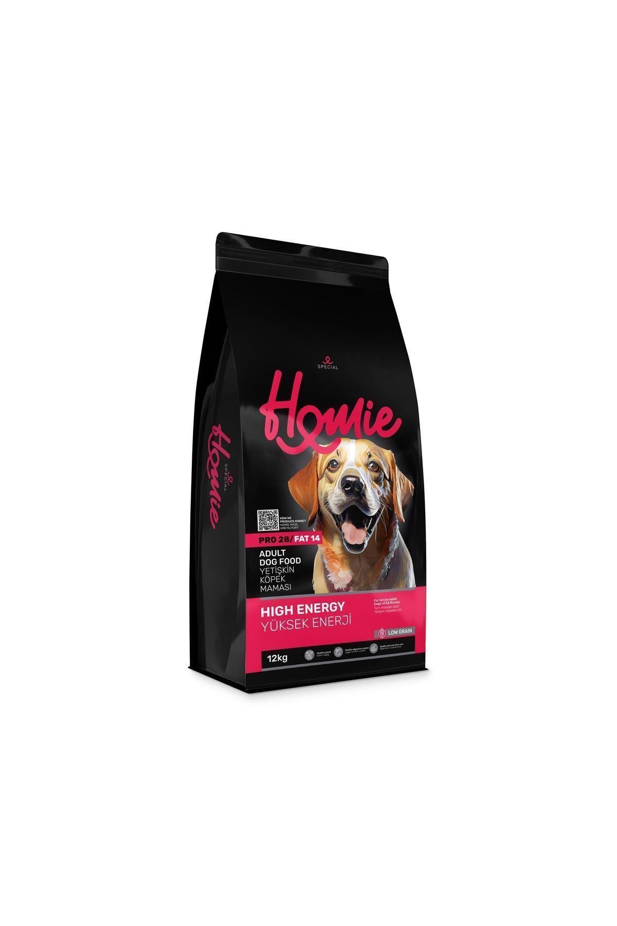 Homie Düşük Tahıllı Yüksek Enerjili Tavuklu Yetişkin Köpek Maması 12 Kg